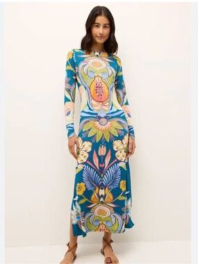 Marie Oliver Vaughan Dress in Perennial Size XS $65